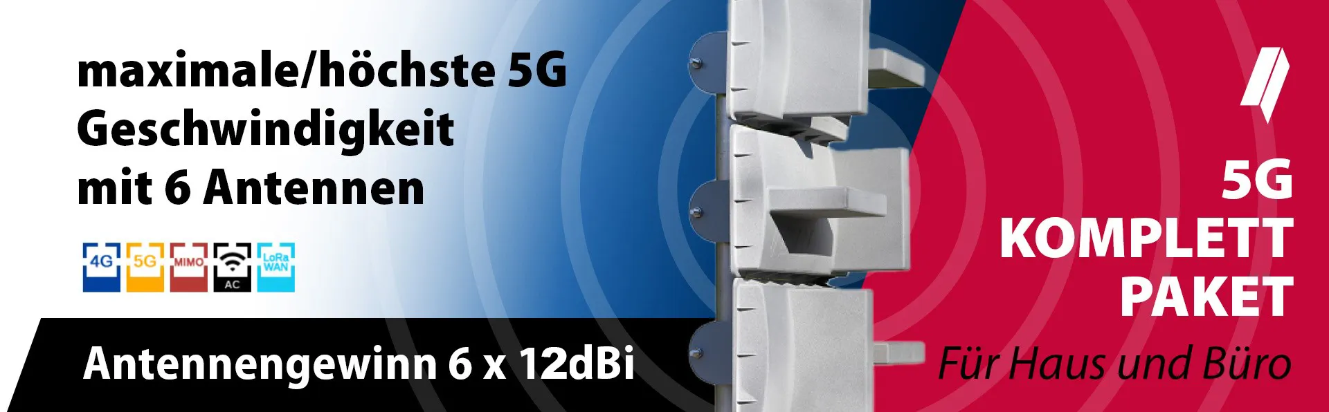 Komplette 5G-Antennensets bei uns erhältlich