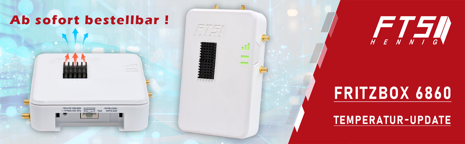 Fritzbox 6860 extended Pro | 5G Router mit externen Antennenanschlüssen | Temperatur stabil